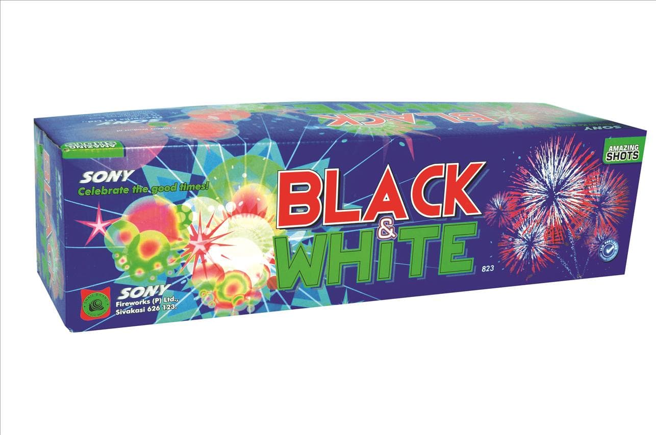 Black & White (30 Shot) – High-Impact Repeating Shooter | Sony Fireworks | PMS Crackers
