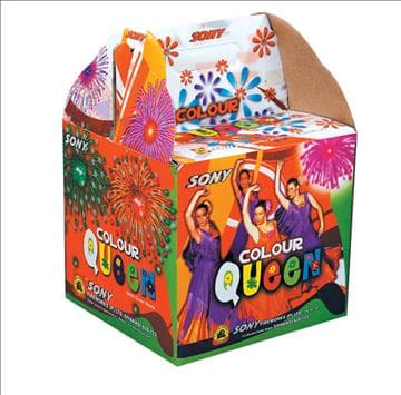 Color Queen (16 Shot) – Majestic Multi-Color Repeating Shooter | Sony Fireworks | PMS Crackers