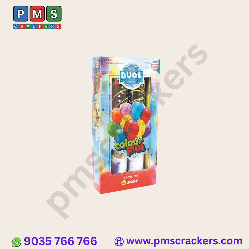 Color Plus (2 Piece) – Multi-Effect Fancy Shot | Sony Fireworks | PMS Crackers