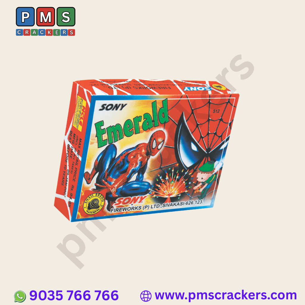 Emerald Foils (25 Piece) – Sparkle Green, Celebrate Grand | Sony Fireworks | PMS Crackers