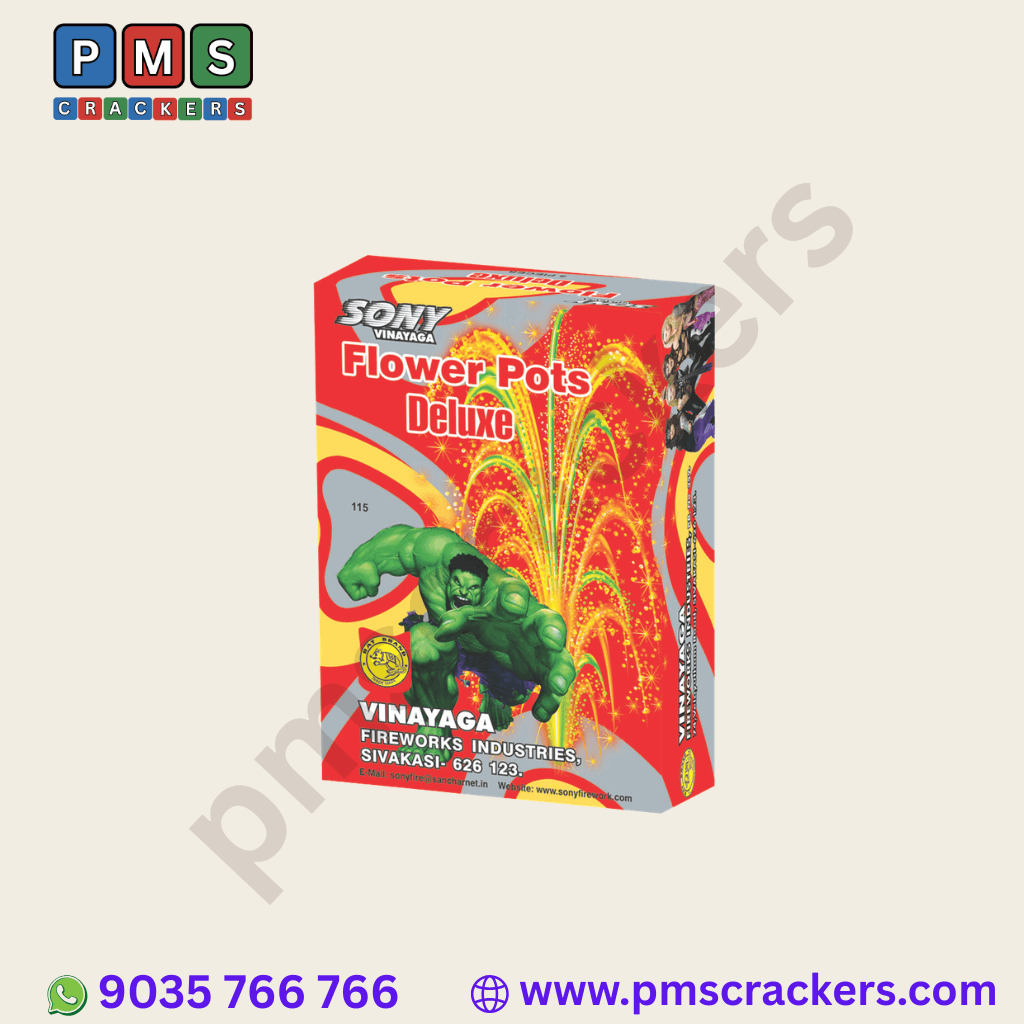 Flowerpots Deluxe (1 Box) – Grand Brilliance In Every Spark | Sony Fireworks | PMS Crackers