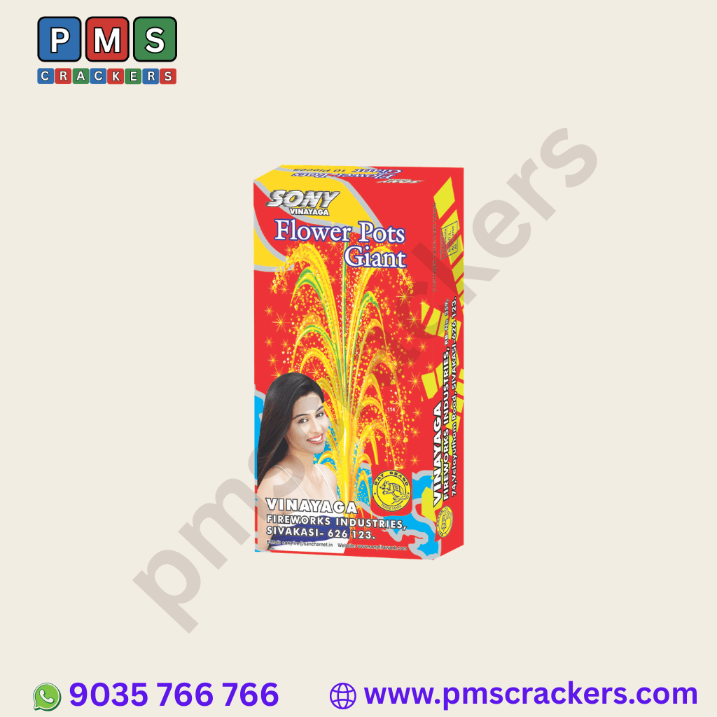 Flowerpots Giant (1 Box) – Towering Glory Of Light | Sony Fireworks | PMS Crackers