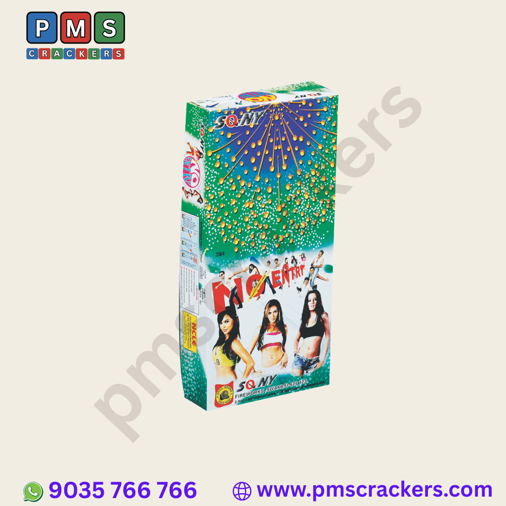 No Entry (3 Pieces) – Fierce Aerial Barrage With Blazing Colors | Sony Fireworks | PMS Crackers
