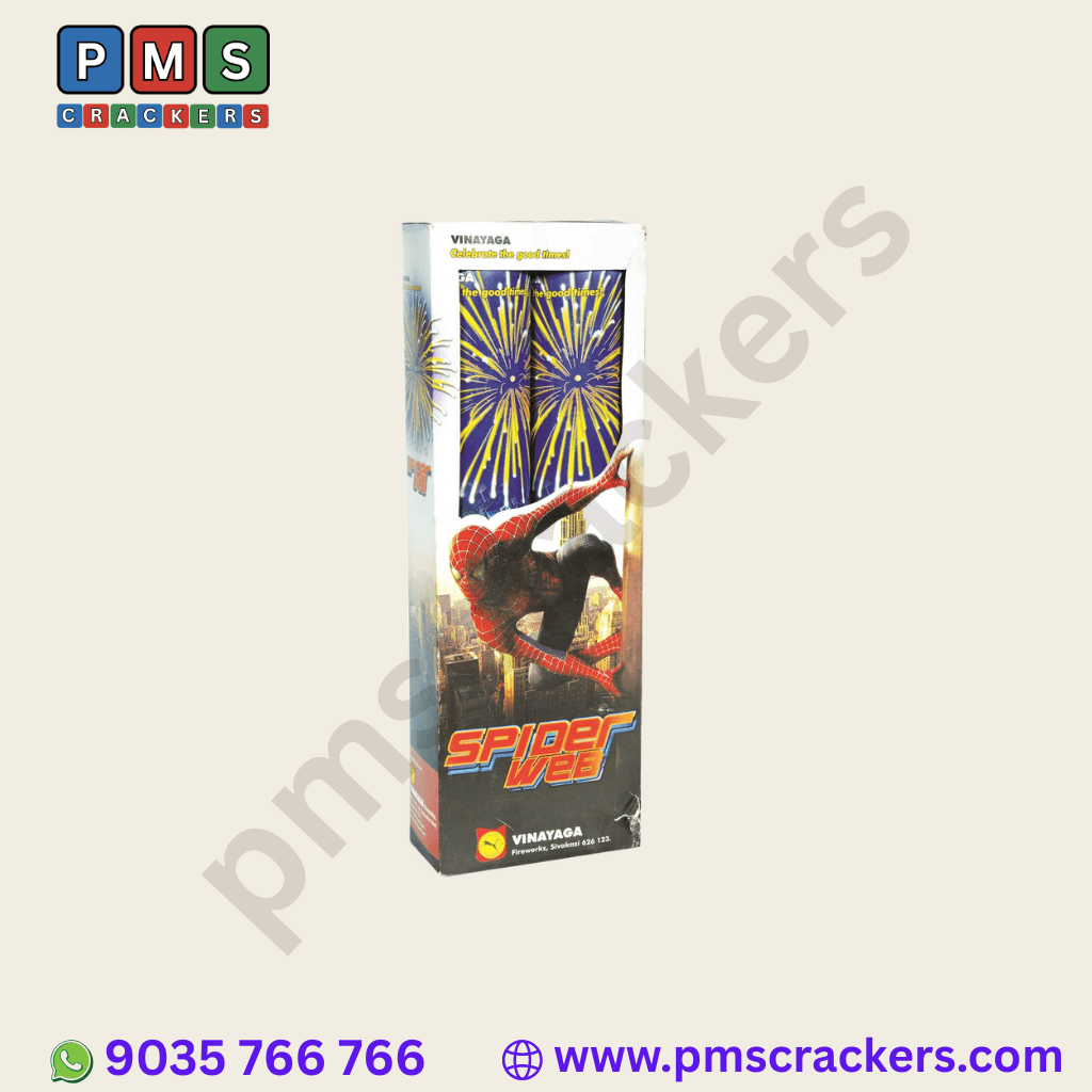 Spider Web (2 Piece) – 5" Tropical Series | Fancy Shots From Sony Fireworks | PMS Crackers