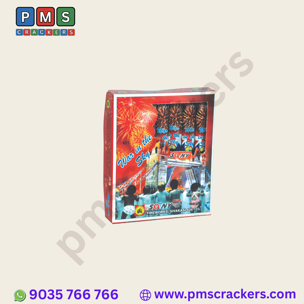 War In The Sky (5 Pieces) – Explosive Aerial Display Of Power | Sony Fireworks | PMS Crackers