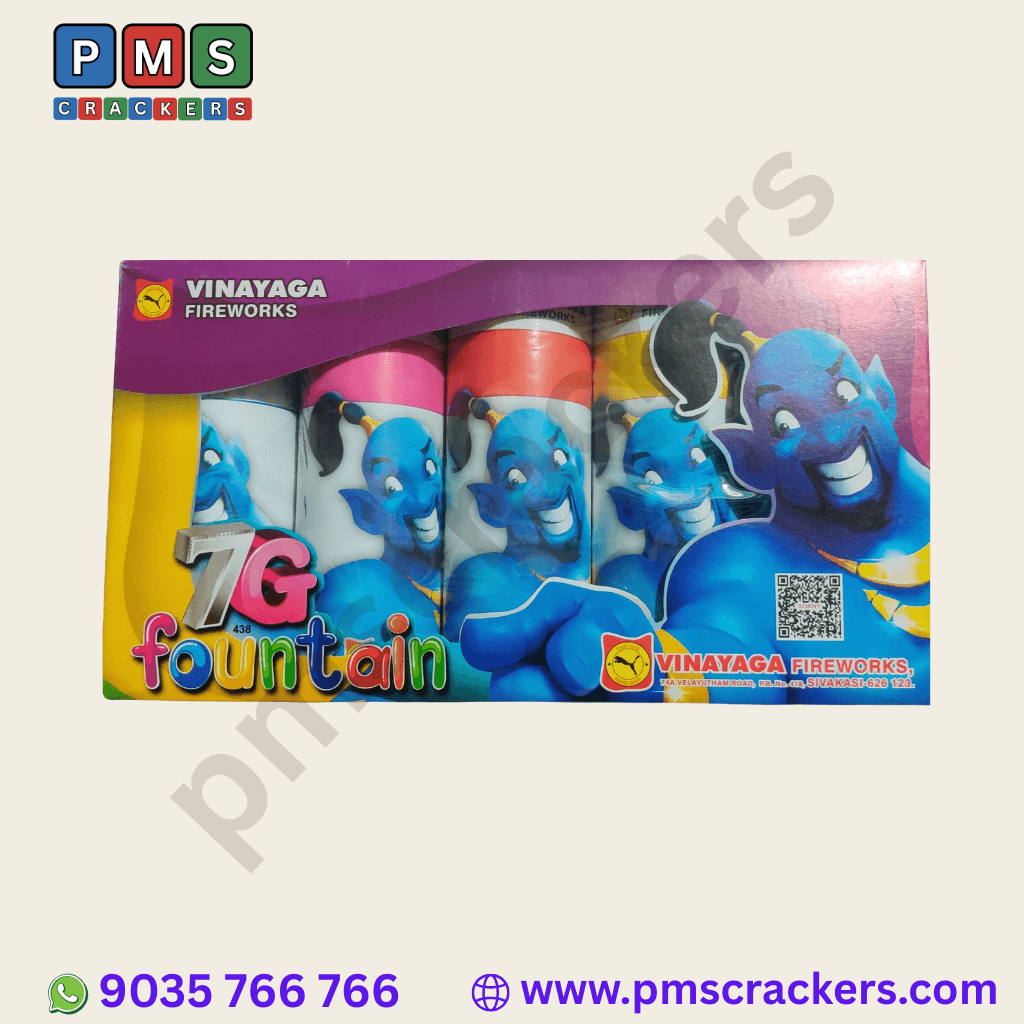 7g Assorted Fountain (5 Piece) – 5 Unique Effects. 1 Glorious Box | Sony Fireworks | PMS Crackers