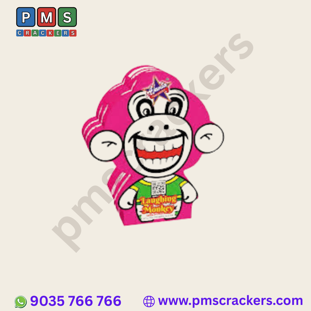 Ajanta Laughing Monkey(Red Glittering Fountain)