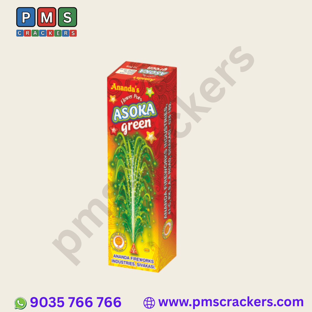 Ananda Green Flower Pots Ashoka