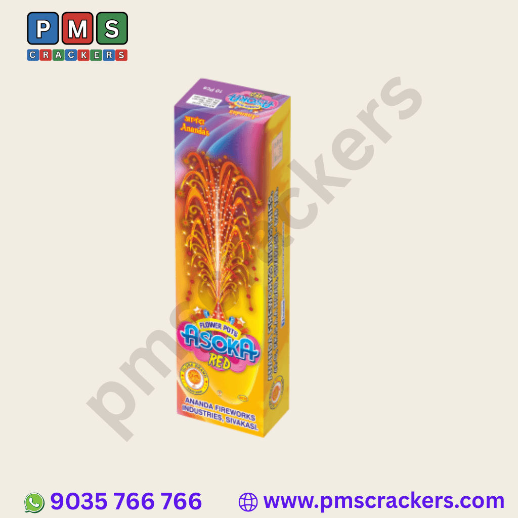 Ananda Red Flower Pots Ashoka