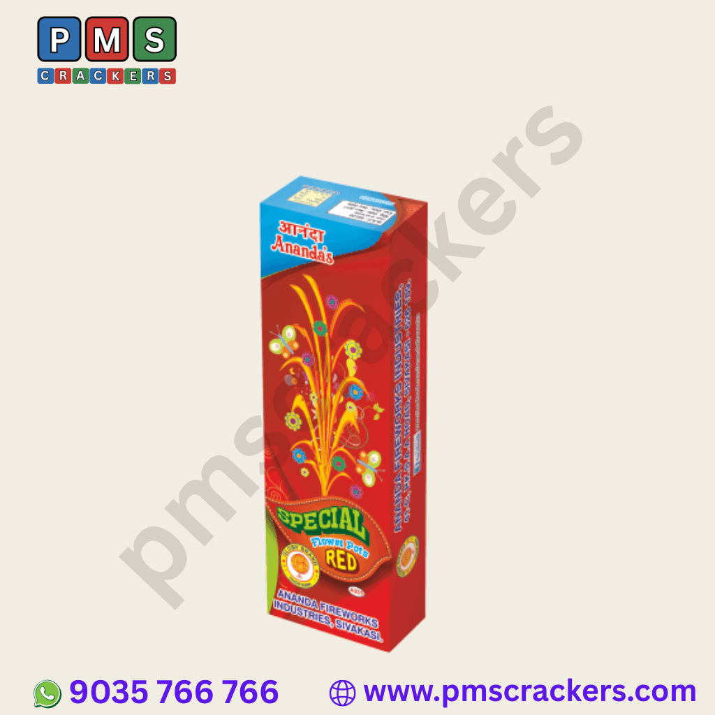 Ananda Red Flower Pots Special