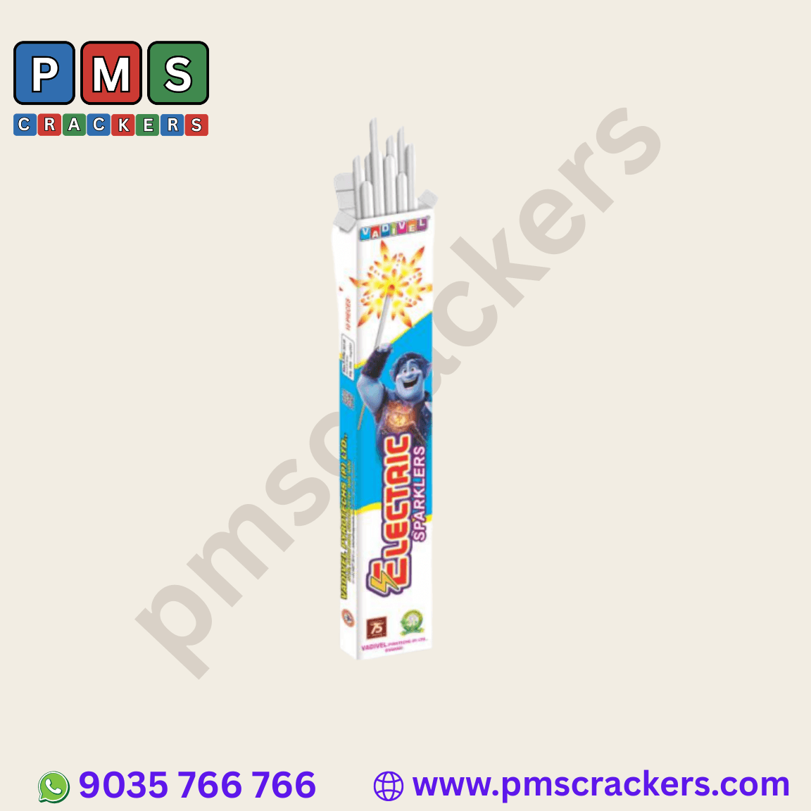 15 Cm Electric Sparklers – 20 Pcs Box | Vadivel Fireworks | PMS Crackers