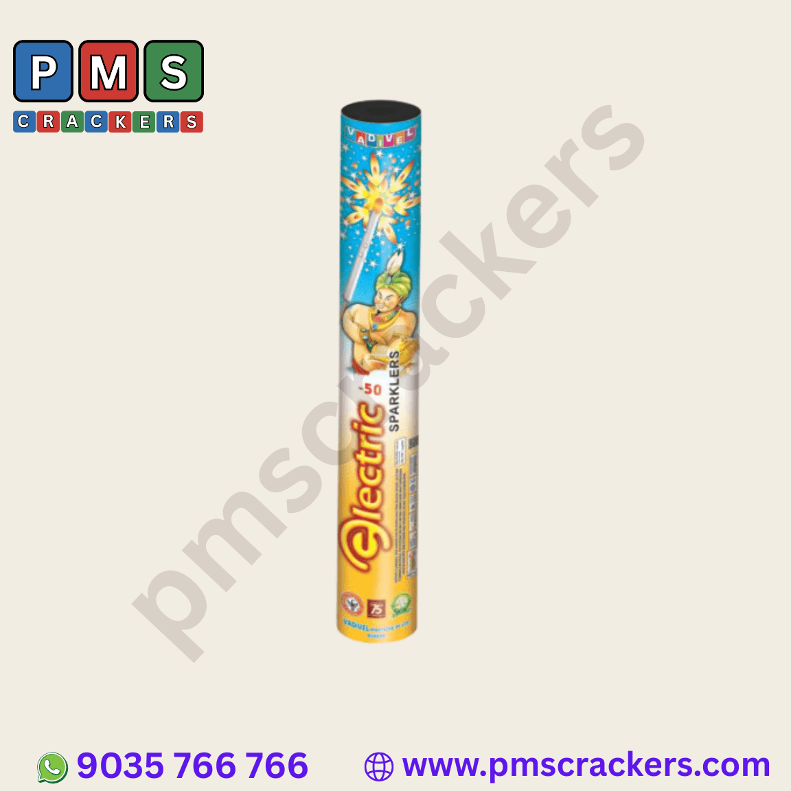 50 Cm Electric Sparklers – 5 Pcs/Tub | Vadivel Fireworks | Vfa, Sivakasi