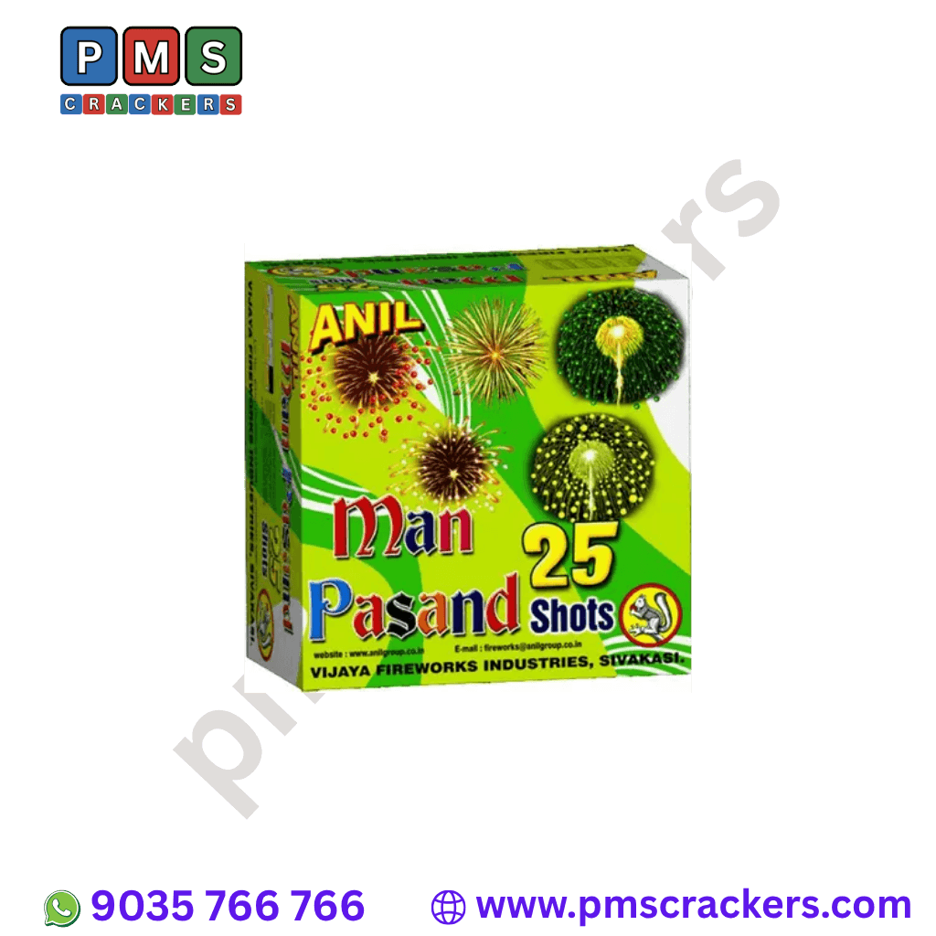 Man Pasand – 25 Shots Green Crackers | Vibrant Fireworks By Anil Fireworks