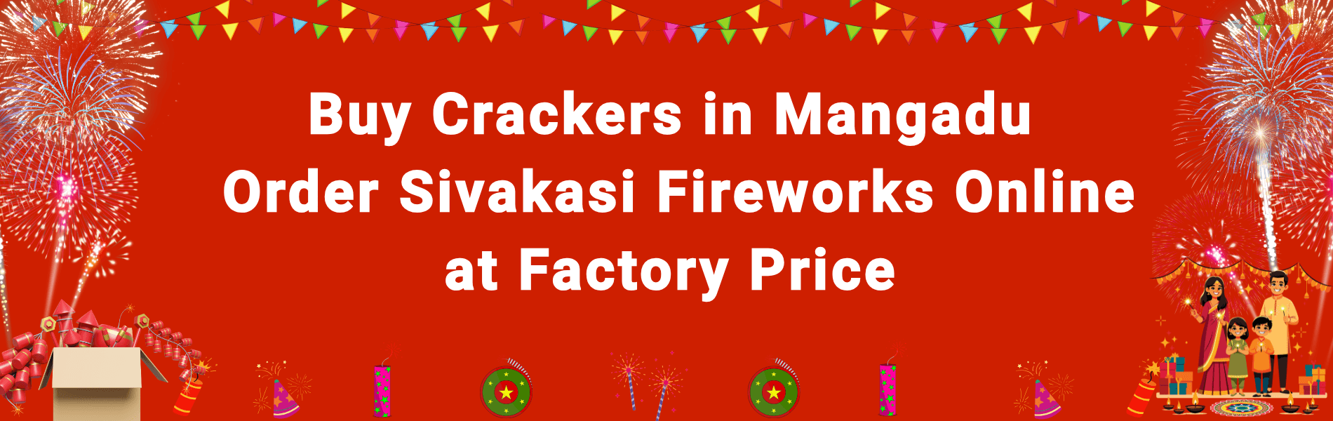 Colorful Sivakasi Diwali crackers and fireworks display available for home delivery in Mangadu Chennai