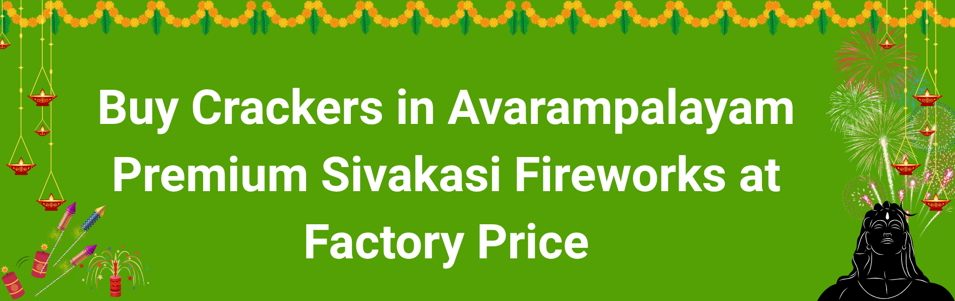 Colorful Sivakasi fireworks and Diwali crackers available for home delivery in Avarampalayam Coimbatore
