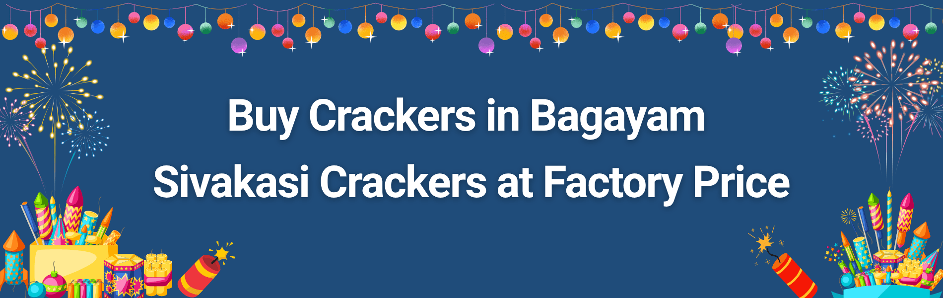 Colorful Sivakasi Diwali fireworks and crackers available for delivery in Bagayam Vellore from PMS Crackers