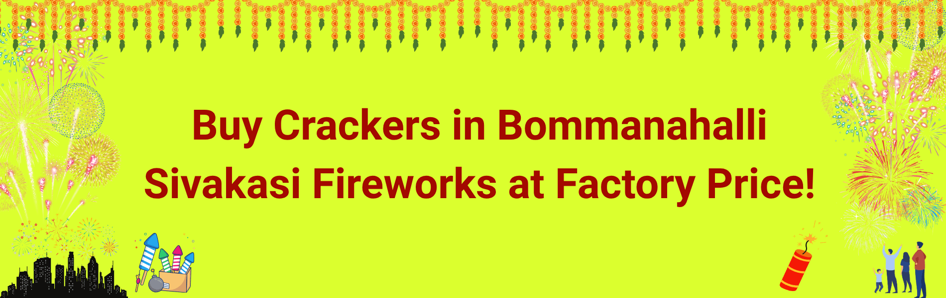 Colorful Sivakasi Diwali fireworks and crackers available for home delivery in Bommanahalli Bangalore