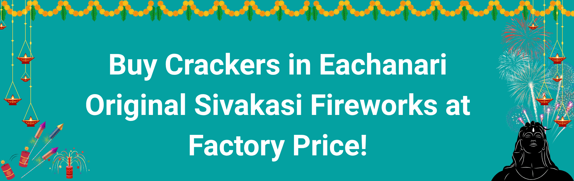 Colorful Sivakasi Diwali fireworks display available for home delivery in Eachanari Coimbatore