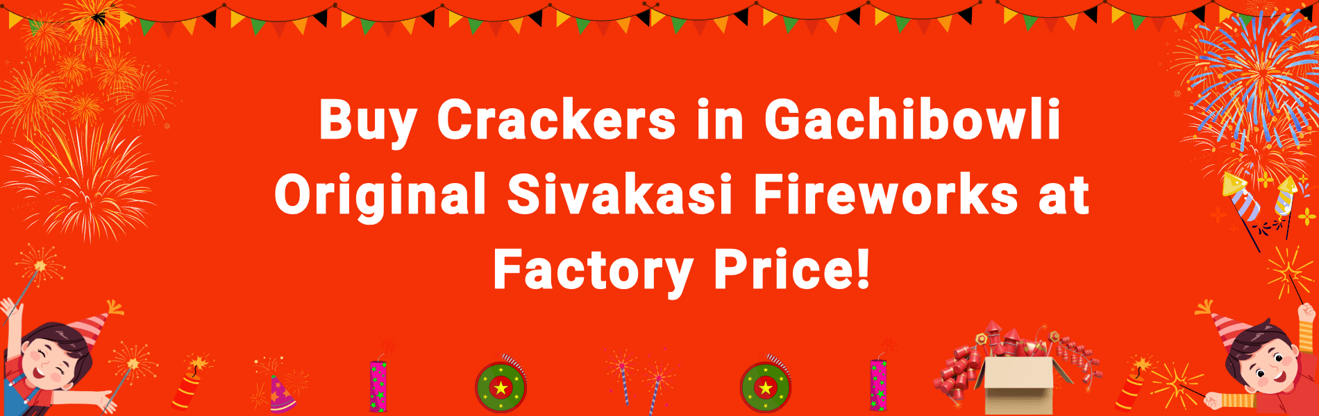Colourful Sivakasi Diwali fireworks display representing crackers delivery in Gachibowli Hyderabad