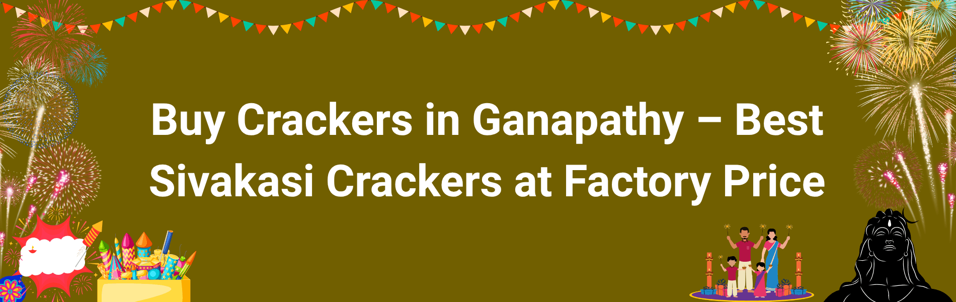 Colorful Sivakasi Diwali fireworks and crackers available for delivery in Ganapathy Coimbatore