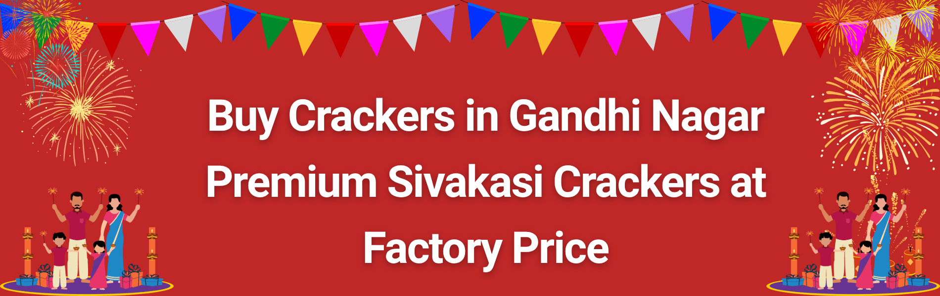 Colorful Sivakasi Diwali fireworks and crackers available for delivery in Gandhi Nagar