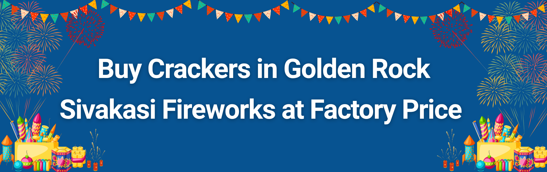 Colorful Sivakasi Diwali fireworks and crackers available for home delivery in Golden Rock