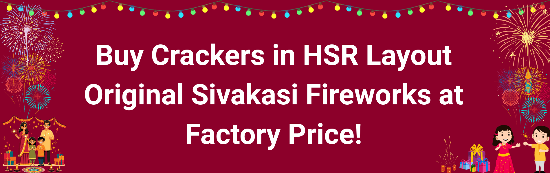 Colorful Sivakasi Diwali fireworks and crackers delivery available in HSR Layout Bangalore