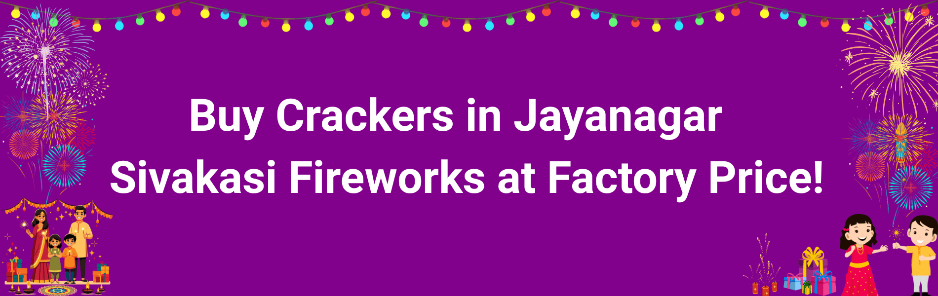 Colorful Sivakasi fireworks and Diwali crackers available for delivery in Jayanagar Bangalore