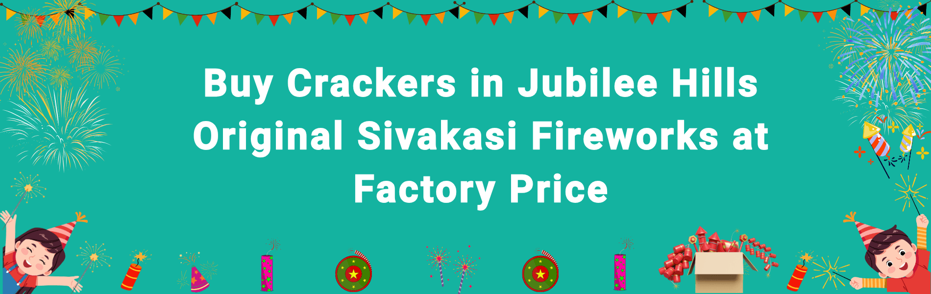 Colorful Sivakasi Diwali fireworks display representing crackers delivery in Jubilee Hills Hyderabad
