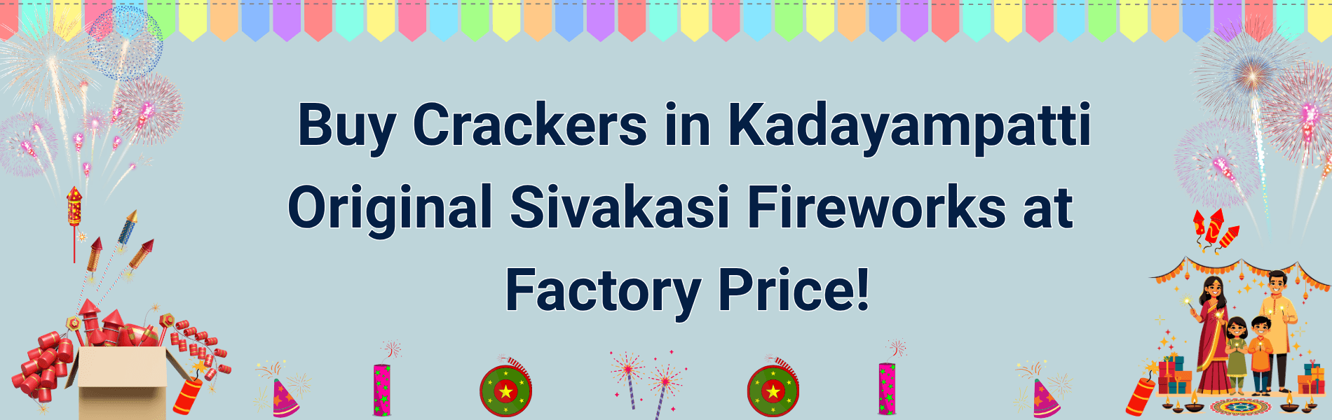 Colorful Sivakasi fireworks and Diwali crackers available for delivery in Kadayampatti Salem district