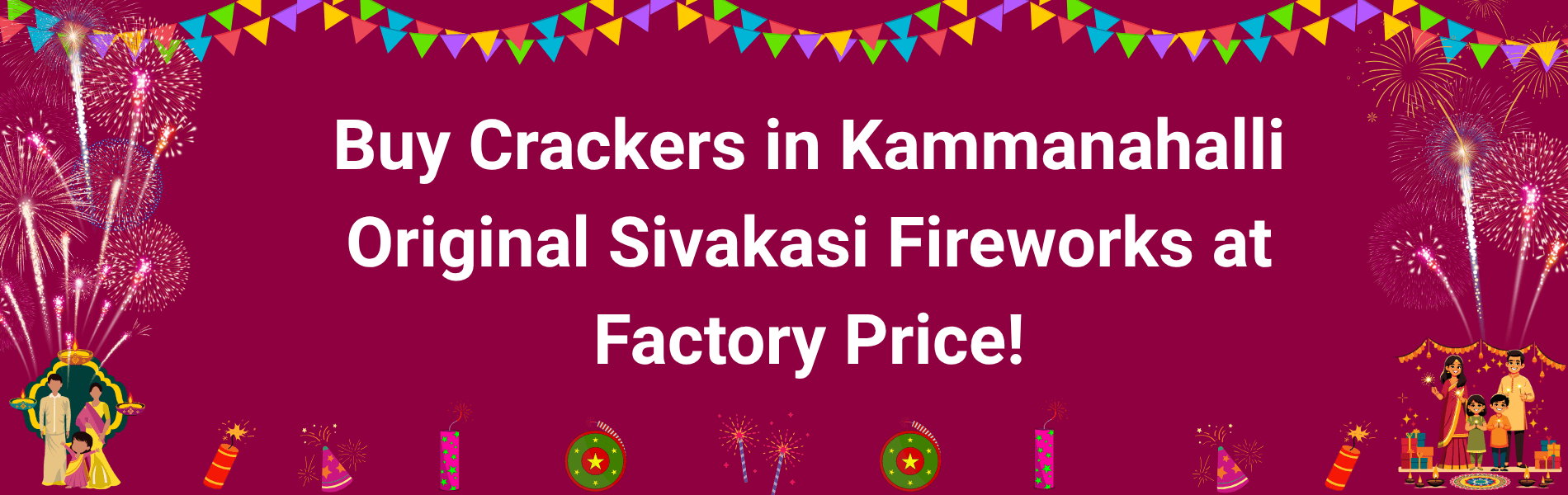 Colorful Sivakasi fireworks and Diwali crackers available for delivery in Kammanahalli Bangalore