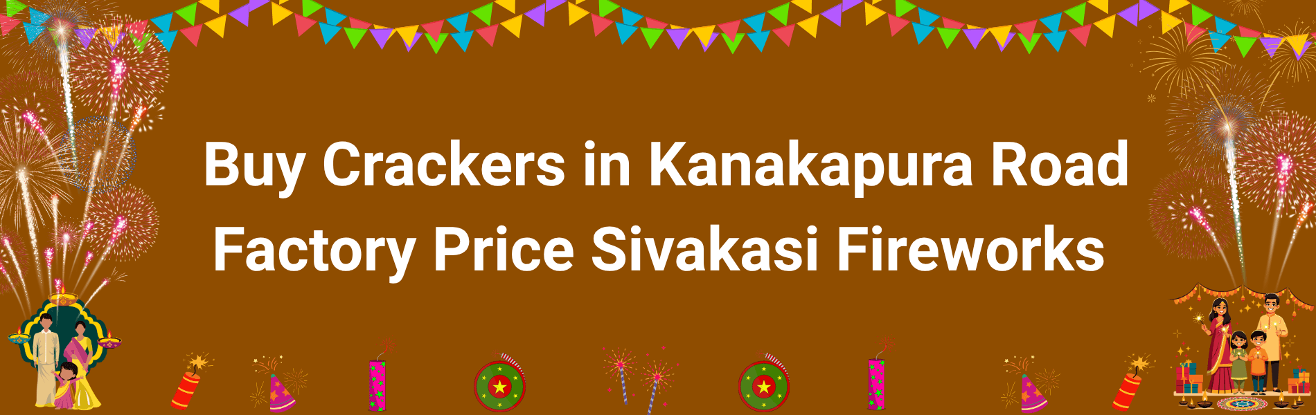 Colorful Sivakasi Diwali fireworks and crackers available for delivery in Kanakapura Road Bangalore