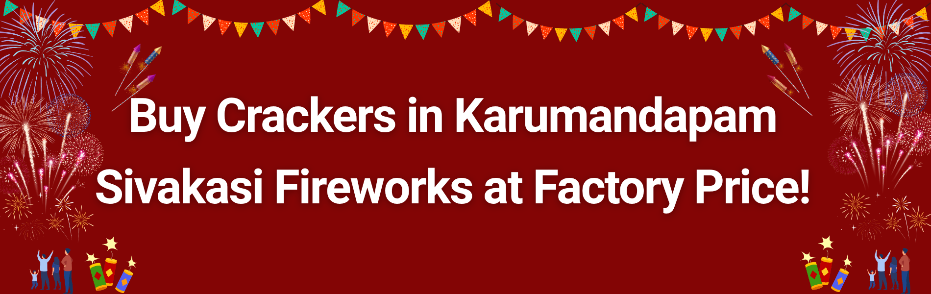 Colorful Sivakasi Diwali fireworks display representing factory price crackers delivery in Karumandapam Trichy