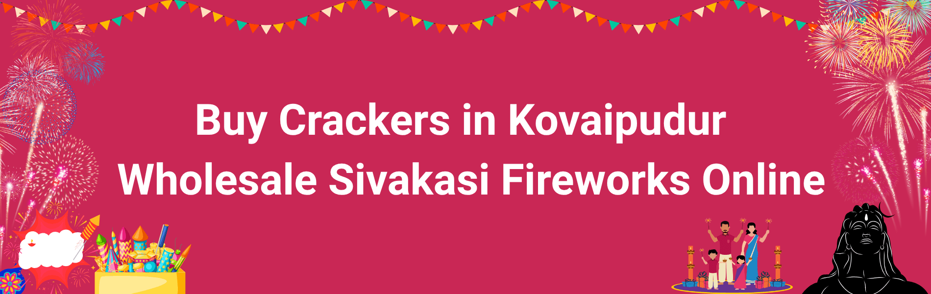 Colorful Sivakasi Diwali crackers and fireworks available for home delivery in Kovaipudur Coimbatore