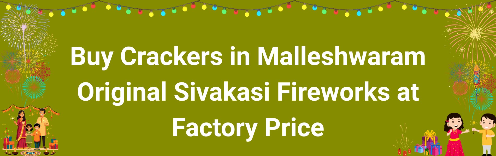 Colorful Sivakasi fireworks and Diwali crackers available for delivery in Malleshwaram Bangalore