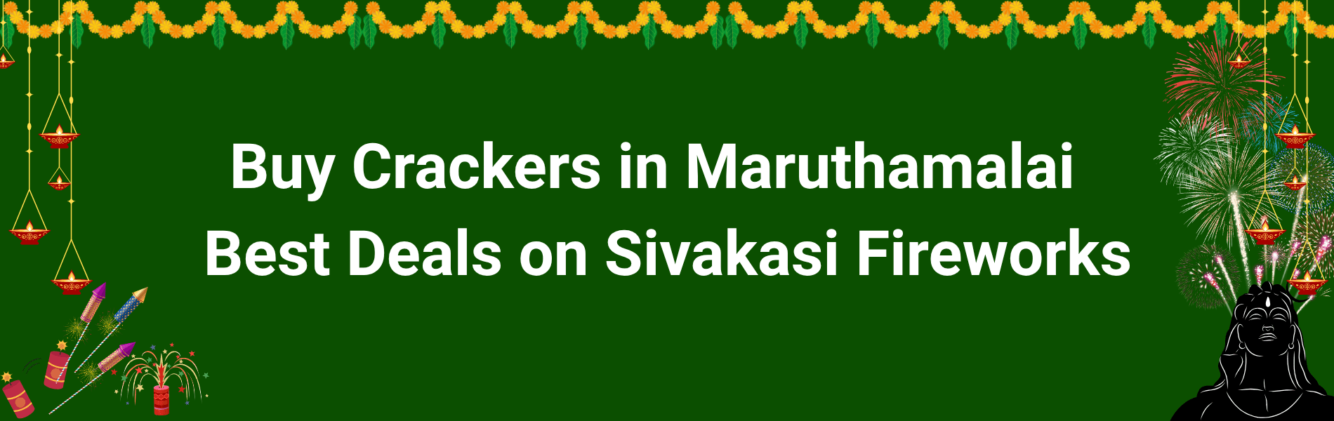 Colorful Sivakasi fireworks and Diwali crackers available for delivery in Maruthamalai Coimbatore