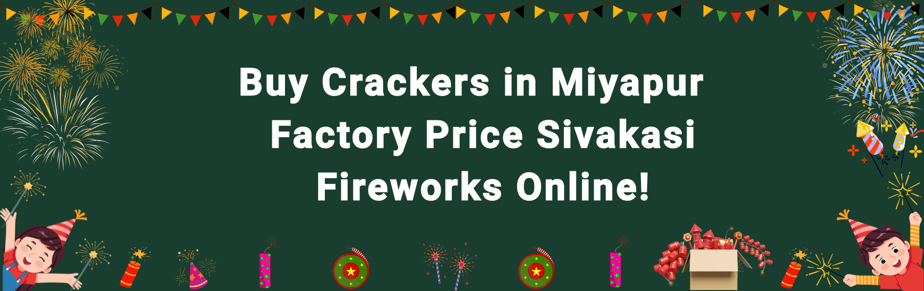 Colorful Sivakasi fireworks and Diwali crackers available for online delivery in Miyapur Hyderabad