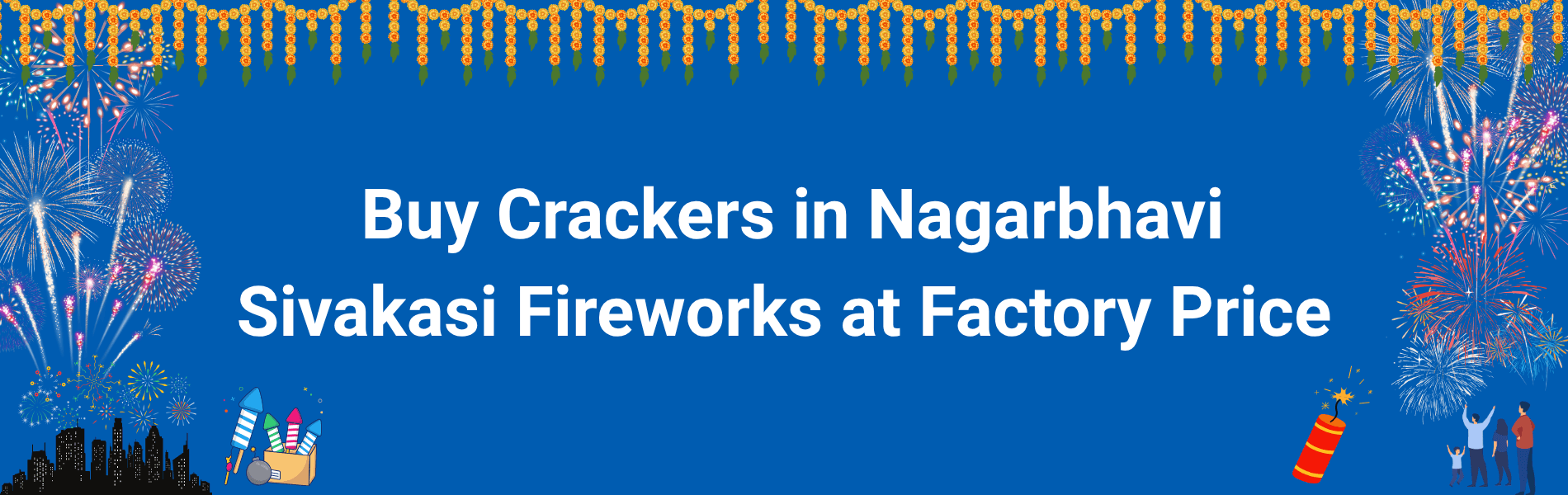 Colorful Sivakasi Diwali fireworks and crackers display for families buying crackers in Nagarbhavi Bengaluru