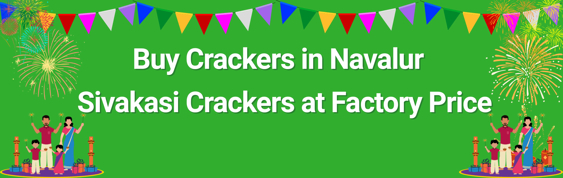 Colorful Sivakasi fireworks and Diwali crackers available for home delivery in Navalur Chennai
