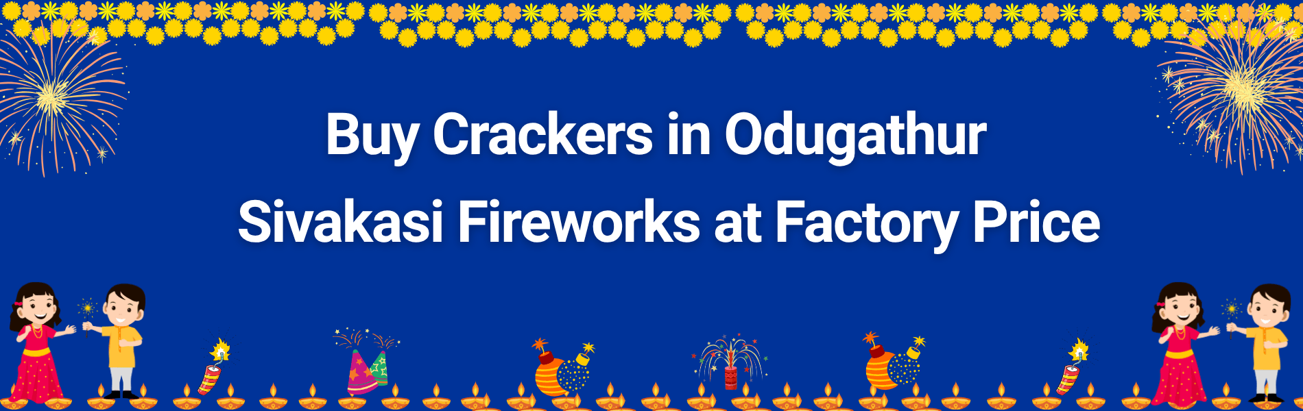Colorful Sivakasi fireworks and Diwali crackers available for delivery in Odugathur