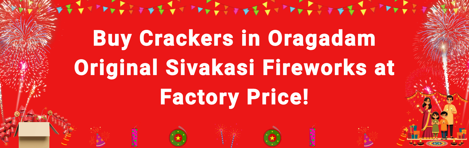 Colorful Sivakasi fireworks and Diwali crackers available for home delivery in Oragadam