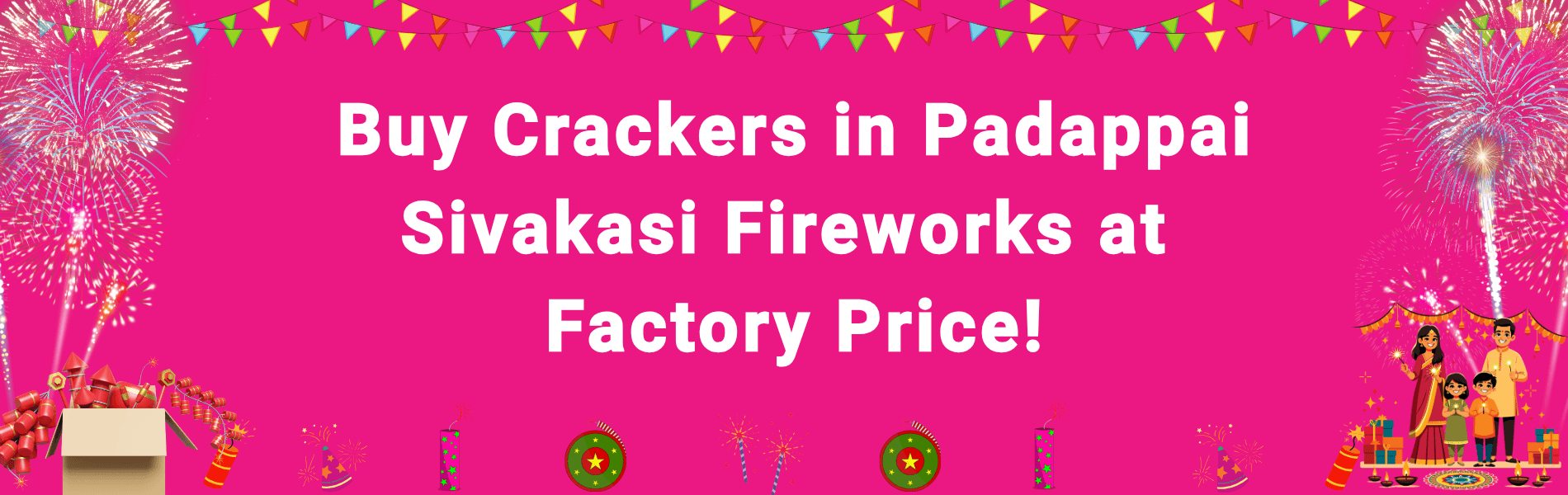 Colorful Sivakasi fireworks and Diwali crackers available for home delivery in Padappai