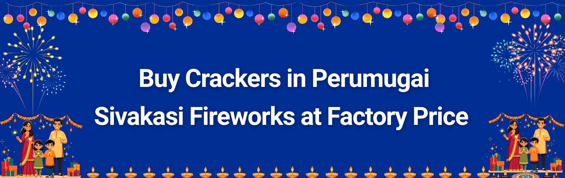 Colorful Sivakasi fireworks and Diwali crackers available for delivery in Perumugai at factory price