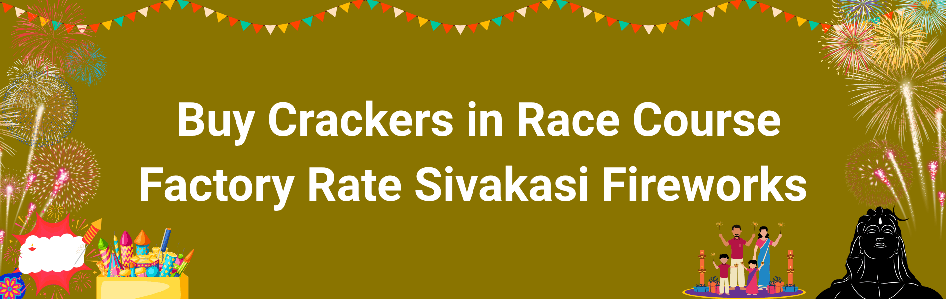 Colorful Sivakasi Diwali fireworks and crackers available for delivery in Race Course Coimbatore