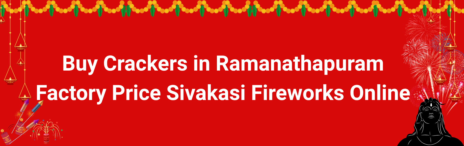 Colorful Sivakasi fireworks and Diwali crackers available for home delivery in Ramanathapuram