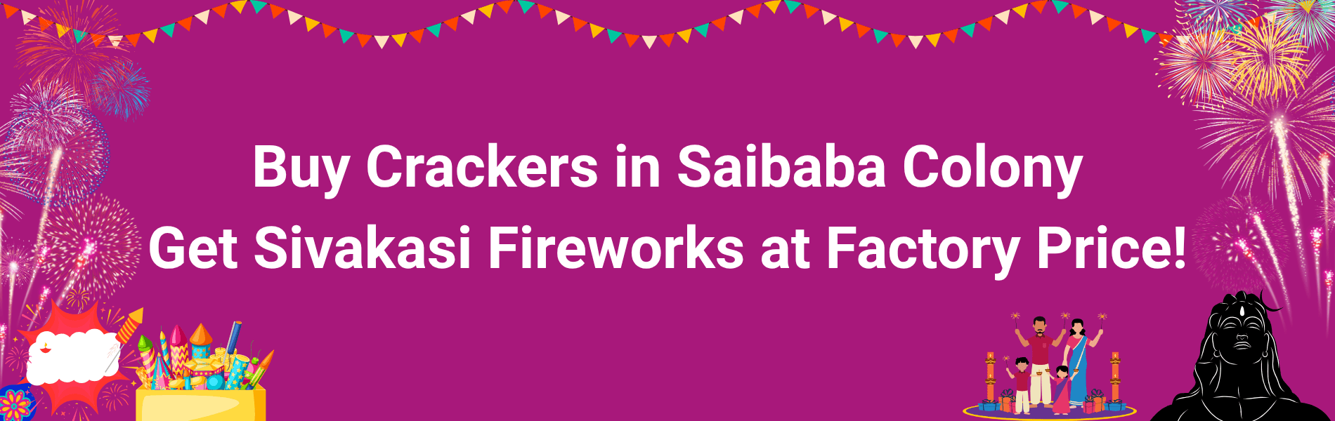 Colorful Sivakasi Diwali fireworks display representing crackers delivery in Saibaba Colony Coimbatore