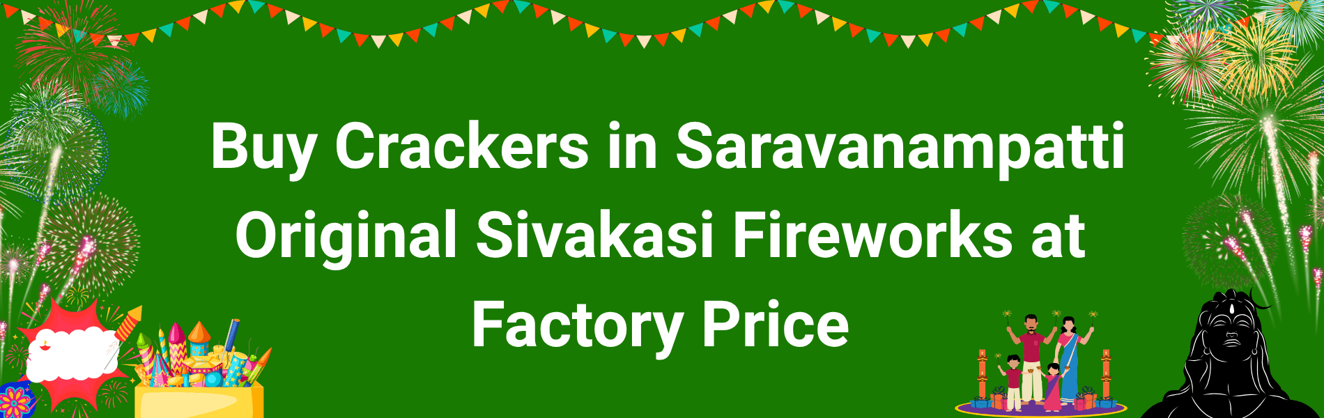 Colorful Sivakasi Diwali fireworks and crackers available for delivery in Saravanampatti Coimbatore