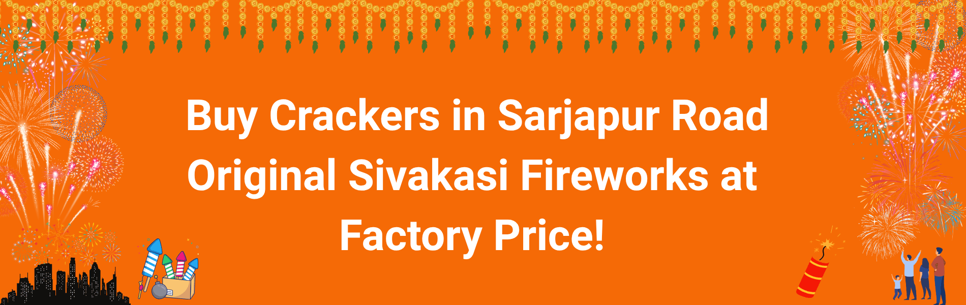Colorful Sivakasi Diwali fireworks and crackers delivery in Sarjapur Road Bangalore