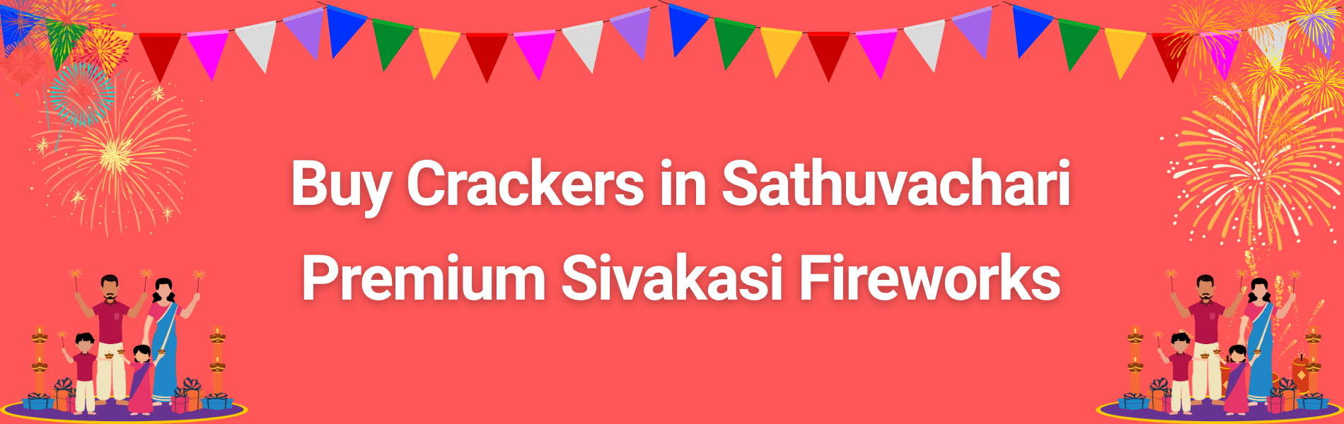Colorful Sivakasi Diwali fireworks and crackers available for online delivery in Sathuvachari Vellore