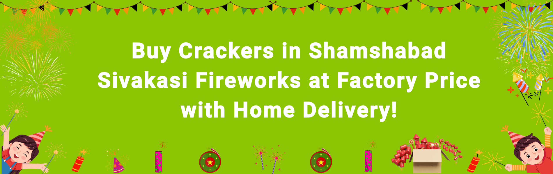 Colorful Sivakasi fireworks and Diwali crackers available for home delivery in Shamshabad